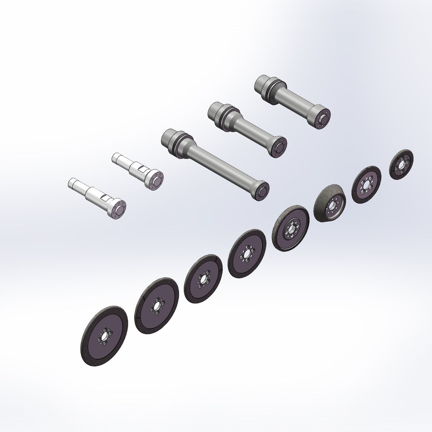 Standard D25 MUZZI fixing – Tool holders and diamond wheels